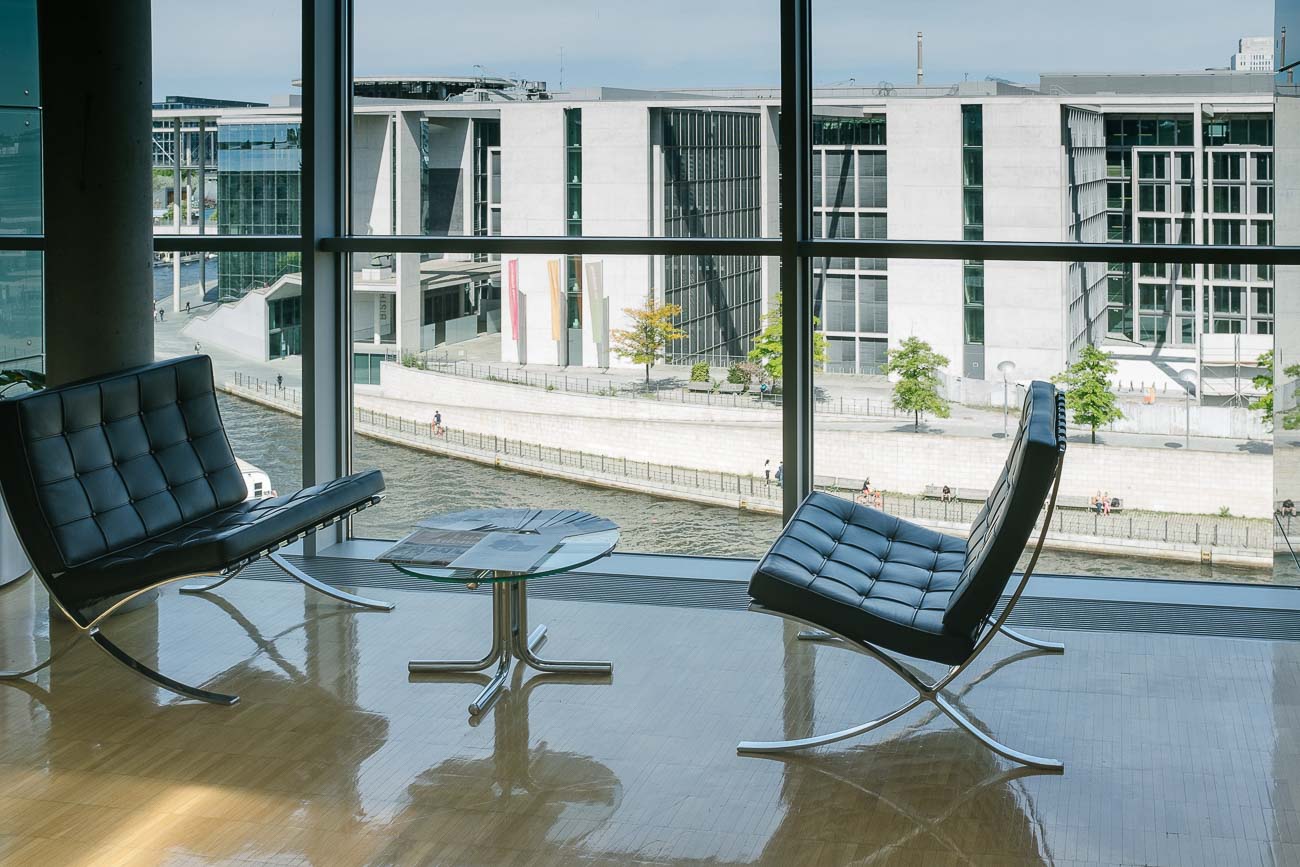 Innenansicht Bundestag und Kanzleramt Martin U Waltz
