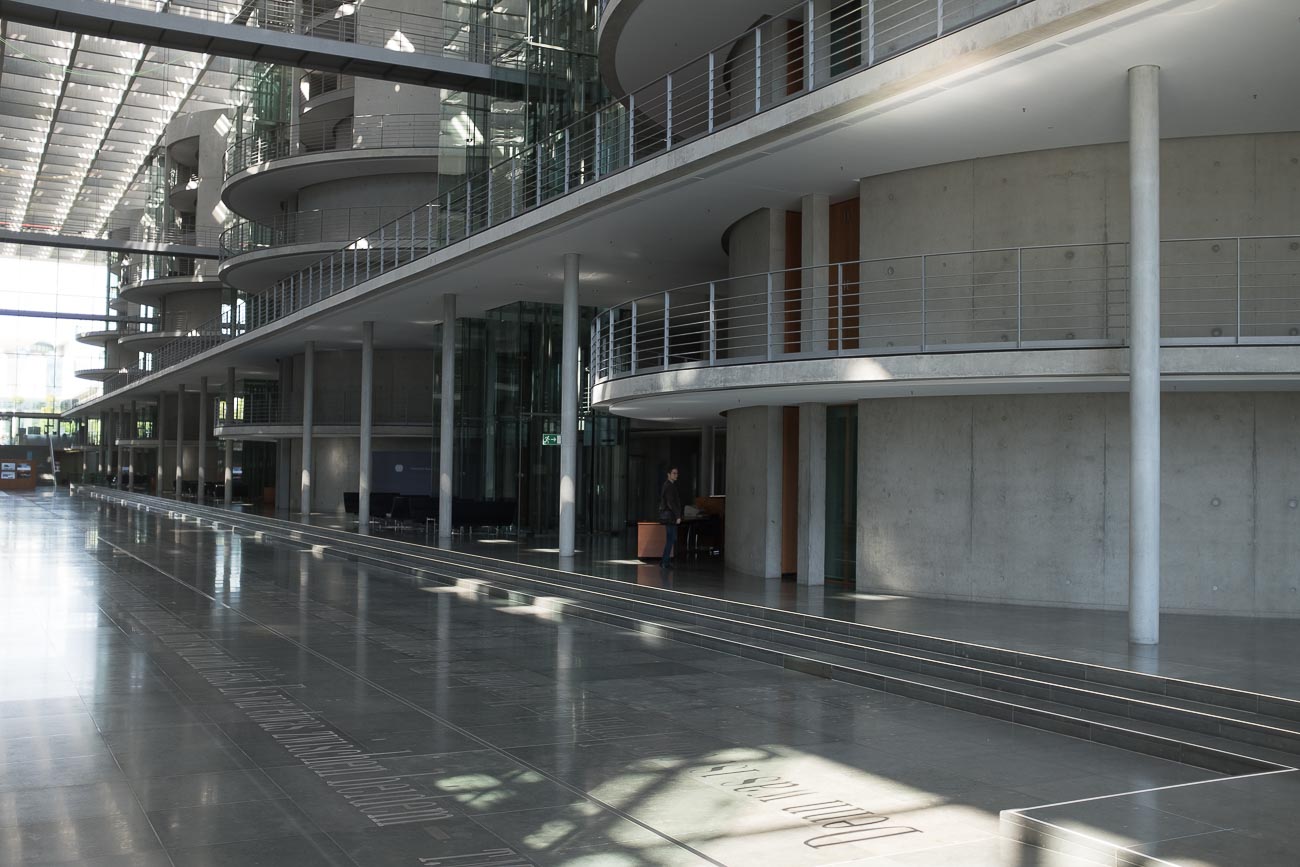 Innenansicht Bundestag und Kanzleramt Martin U Waltz